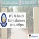 YVU PG Lateral Entry Admission 2024-25 Open; Apply by January 25